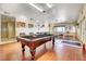 Well-equipped game room featuring a pool table, foosball table, and ample space at 2725 S Nellis Blvd # 2108, Las Vegas, NV 89121
