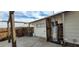 Backyard view of water heater and patio area at 6232 Blair Way, Las Vegas, NV 89107