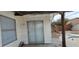 View of backyard with sliding glass door access at 6232 Blair Way, Las Vegas, NV 89107