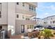 Modern townhome with a private entrance and parking area at 655 Spotted Falcon St, Las Vegas, NV 89138