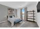 Comfortable bedroom featuring a serene color palette and stylish decor at 734 Last Dance Pl, Henderson, NV 89011