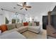 Bright open-concept living space flows into the dining and kitchen areas at 734 Last Dance Pl, Henderson, NV 89011