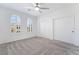 Bright bedroom with ceiling fan and double door closet at 2555 Hampton Rd # 4308, Henderson, NV 89052
