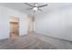 Bright and airy bedroom with ceiling fan and walk-in closet at 2555 Hampton Rd # 4308, Henderson, NV 89052