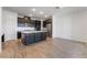 Modern kitchen with island and stainless steel appliances at 2555 Hampton Rd # 4308, Henderson, NV 89052