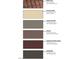 Exterior color scheme highlighting roof tile, stucco body, trim, fascia, and ironwork selections at 657 N Water St, Henderson, NV 89015