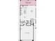 First-floor plan shows a two-car garage, entry, powder room, kitchen, dining area, and great room at 657 N Water St, Henderson, NV 89015