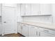 Stylish kitchen with white cabinets, ample counter space, and modern fixtures at 657 N Water St, Henderson, NV 89015