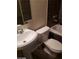 Bathroom featuring a vanity with sink, toilet, and tub/shower combo at 1929 Evelyn Ave, Henderson, NV 89011