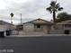 Inviting single-story home featuring a secure gated front yard and mature palm trees offering shade and curb appeal at 1929 Evelyn Ave, Henderson, NV 89011