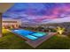 Stunning pool and spa with lake view at 21 Canyon Bay Dr, Henderson, NV 89011