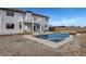 Backyard pool featuring a modern design and ample space for outdoor enjoyment at 6315 N El Capitan Way, Las Vegas, NV 89149
