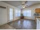 Kitchen with breakfast nook and tiled flooring at 6209 Peggotty Ave, Las Vegas, NV 89130