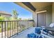 Outdoor balcony with seating and a view of the surrounding landscape at 6868 Sky Pointe Dr # 2039, Las Vegas, NV 89131