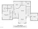 Detailed floor plan showcasing the layout of the home, including bedrooms, bathrooms, and living areas at 6868 Sky Pointe Dr # 2039, Las Vegas, NV 89131
