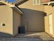 Home's backyard with a patio and AC unit at 3060 Spy Glass Ave, Pahrump, NV 89048