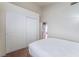 Bedroom with double bed and mirrored closet doors at 6370 Canyon Vista Ct, Las Vegas, NV 89156