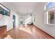 Bright living room with hardwood floors and vaulted ceilings at 6370 Canyon Vista Ct, Las Vegas, NV 89156
