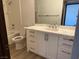 Updated bathroom with new vanity and bathtub at 5121 Lindell Rd # 104, Las Vegas, NV 89118