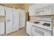 Well-equipped kitchen with white appliances and ample cabinet storage at 9833 Villa Ridge Dr, Las Vegas, NV 89134