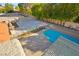 Entertain in this backyard with pool, basketball court, and ample space at 2501 Wimbledon Dr, Las Vegas, NV 89107