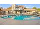 Inviting pool and spa, creating a relaxing backyard retreat at 2501 Wimbledon Dr, Las Vegas, NV 89107