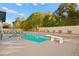 Refreshing pool with diving board and spa; enjoy the resort-style backyard at 2501 Wimbledon Dr, Las Vegas, NV 89107