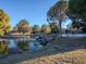 Landscaped pond with waterfall feature at 2801 Willow Wind Ct, Las Vegas, NV 89117