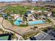 Resort-style pool and clubhouse with mountain views at 44 Strada Caruso, Henderson, NV 89011