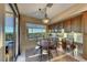 Dining area with large window and views of the surrounding landscape at 1950 Colvin Run Dr, Henderson, NV 89052