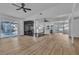 Bright and airy living room featuring modern finishes, wood flooring, and a fireplace at 2606 Vegas Valley Dr, Las Vegas, NV 89121