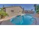 Refreshing pool with surrounding patio at 512 Purcell Dr, Las Vegas, NV 89107