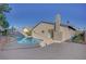 Large pool with patio and view of house at 512 Purcell Dr, Las Vegas, NV 89107