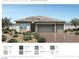 Three-car garage and attractive exterior finishes at 10232 Meandering Dell Ave, Las Vegas, NV 89166