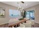 Bright dining area with sliding doors to backyard access at 6411 Wild Blue Ct, Las Vegas, NV 89135