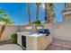 Outdoor kitchen with built-in grill at 2134 Eaglepath Cir, Henderson, NV 89074