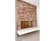 Classic brick fireplace with a clean and modern look at 3004 El Camino Ave, Las Vegas, NV 89102