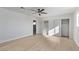 Well-lit bedroom with double closets and ceiling fan at 2368 Winterwood Blvd, Las Vegas, NV 89142