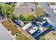 Aerial view showing house and backyard at 5912 Sea Hunter St, North Las Vegas, NV 89031