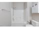A bathroom features a bathtub and a single vanity at 905 Domnus Ln # 101, Las Vegas, NV 89144