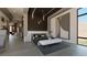 Modern main bedroom featuring a decorative wall, platform bed, and light gray color palette at 4 Olympia Summit Dr, Las Vegas, NV 89141