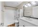 Bathroom with modern vanity and shower/tub combo at 2130 Sealion Dr # 207, Las Vegas, NV 89128