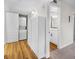 Laundry area with washer, dryer, and storage cabinets at 2130 Sealion Dr # 207, Las Vegas, NV 89128