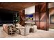 Open living space with fireplace and city views at 7 Stoneshead Ct, Henderson, NV 89012