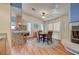 Bright dining area with wood floor and fireplace at 2035 E Warm Springs Rd # 1019, Las Vegas, NV 89119