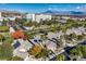 Bird's-eye view of the neighborhood, highlighting location and landscape at 525 Summer Mesa Dr, Las Vegas, NV 89144