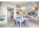 Bright dining room with a view of the living room at 525 Summer Mesa Dr, Las Vegas, NV 89144