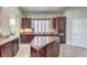 Spacious kitchen with granite island and ample counter space at 525 Summer Mesa Dr, Las Vegas, NV 89144