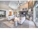 Bright living room with a fireplace and comfortable seating at 525 Summer Mesa Dr, Las Vegas, NV 89144