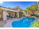 Inviting pool with spa and patio area, perfect for relaxation at 525 Summer Mesa Dr, Las Vegas, NV 89144